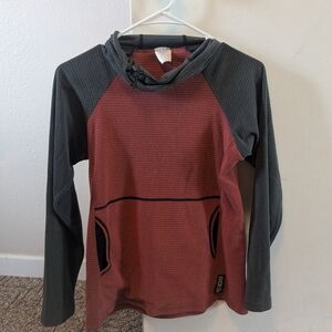 Men's Two-Tone Sweater - Red and Gray